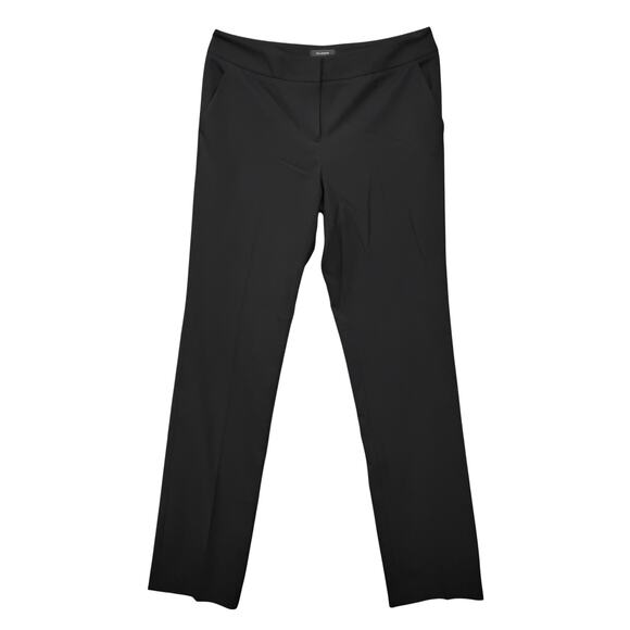 Halogen Taylor Fit Size 4 Slacks Black Straight Leg Pockets Formal Dress Pants - Picture 1 of 5
